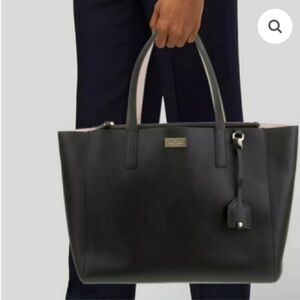Kate Spade Large Nelle Putnam Drive Black Leather Tote/Satchel - (Mint ) $529